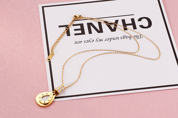 PVD Coated 18K Gold Plated Heart Stainless Steel Titanium Steel Fashion Waterproof Non Tarnish