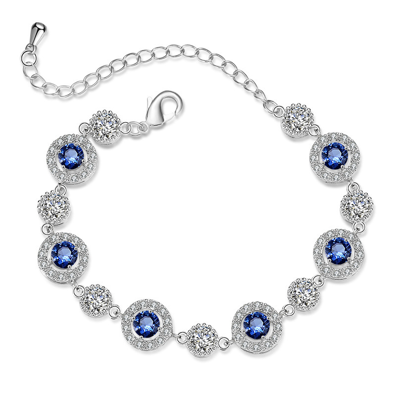 Adjustable RAKOL Fashion Crystal Zirconia Bracelet Women's Personalized Fairy Tale Evening Gown Ball Accessories Bohemian Style