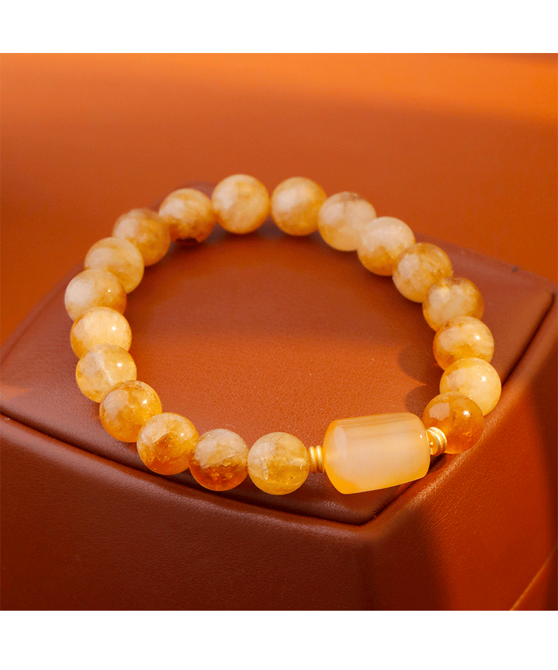 Elegant Chinese Style Women's Bracelet Sand Gold Beads Versatile High Aesthetic Value Lightweight Luxury Unique Accessories