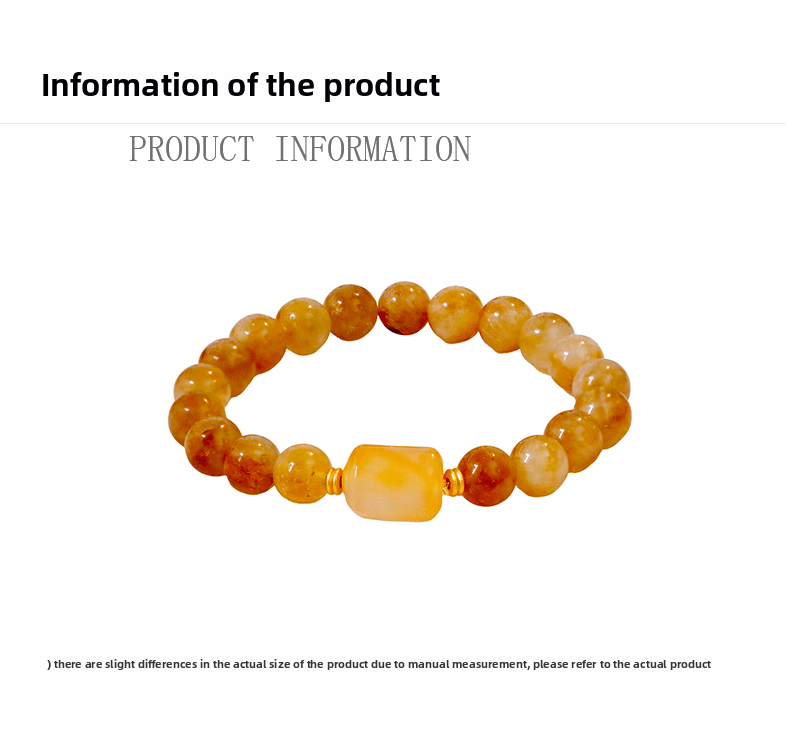 Elegant Chinese Style Women's Bracelet Sand Gold Beads Versatile High Aesthetic Value Lightweight Luxury Unique Accessories