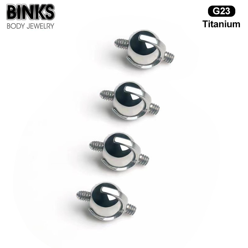 Titanium Alloy F136 Double-Sided Mobile Adapter Ear Bone Stud Ear Bridge Titanium Connector Piercing Jewelry Accessories Geometric Pattern Ear Cartilage Ring And Stud