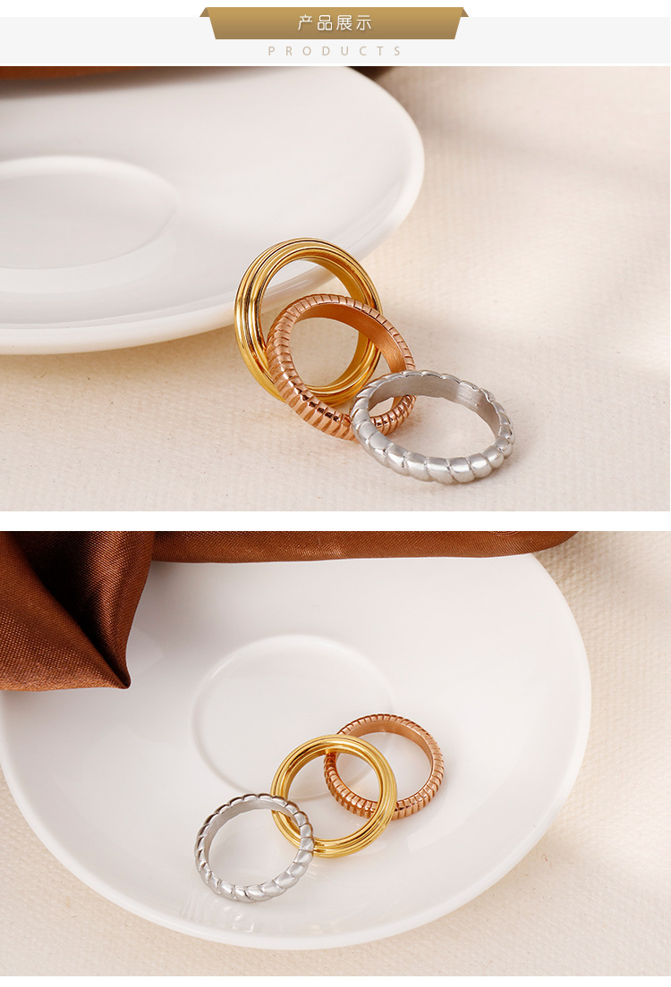 PVD Coated 18K Gold Plated Fruit Titanium Steel Fashion Waterproof Non Tarnish