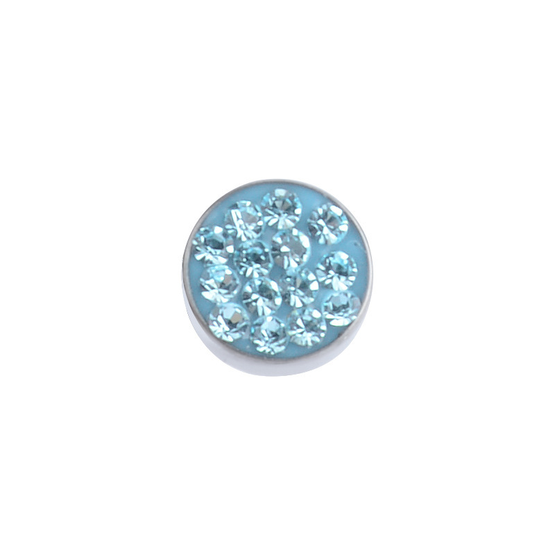 Titanium Alloy Earring Accessories Shiny Starburst DIY Piercing Jewelry Ear Bone Stud Unisex Geometric Pattern Simple Style Diamond