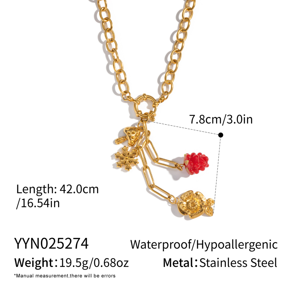 Sweet Fresh Floral Grape Snowflake AB Earrings Necklace Set Tassel Girl Jewelry Accessories Personalized Design Sense