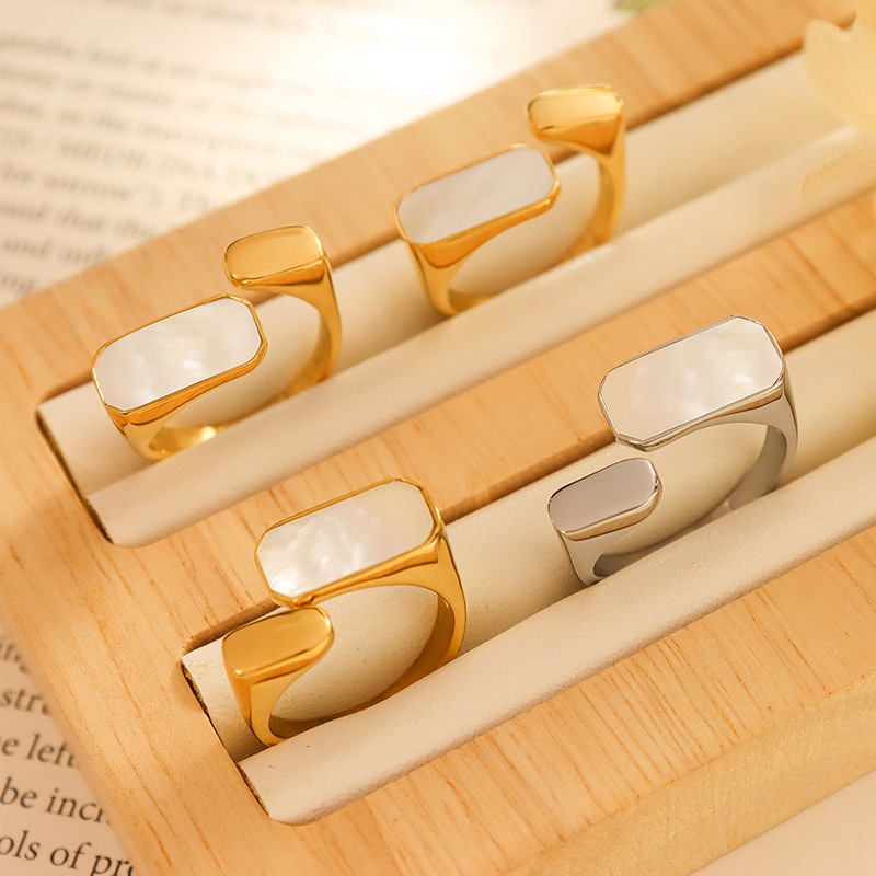 PVD Coated Real Gold Plated 18K Gold Geometric 304 Stainless Steel Retro Waterproof Non Tarnish