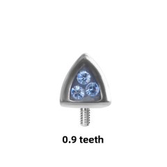 Light Blue Czech Diamond-Without Rod