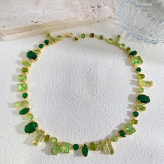 Green Crystal Necklace