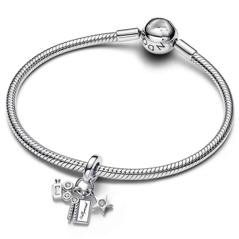 Sweet Silver Plated Pendant Open Hand Bracelet Couple Fashion Accessories Suitable For Birthday Party Date Holiday New Model