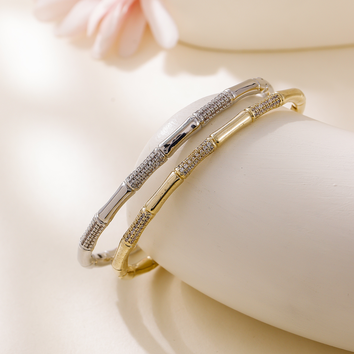 Sweet Gold Inlaid Diamond  INS Fashion Versatile Bracelet INS Style Elegant High-end Jewelry INS Style