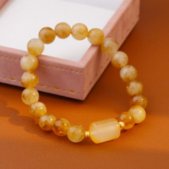 Sand Gold Electroplating [Elastic Cord Bracelet]