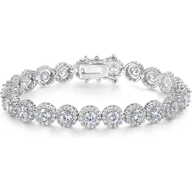 5mm Tennis Cuban Bracelet Round Unisex Luxurious European And American Bestselling Jewelry Accessories Suitable For Men And Women