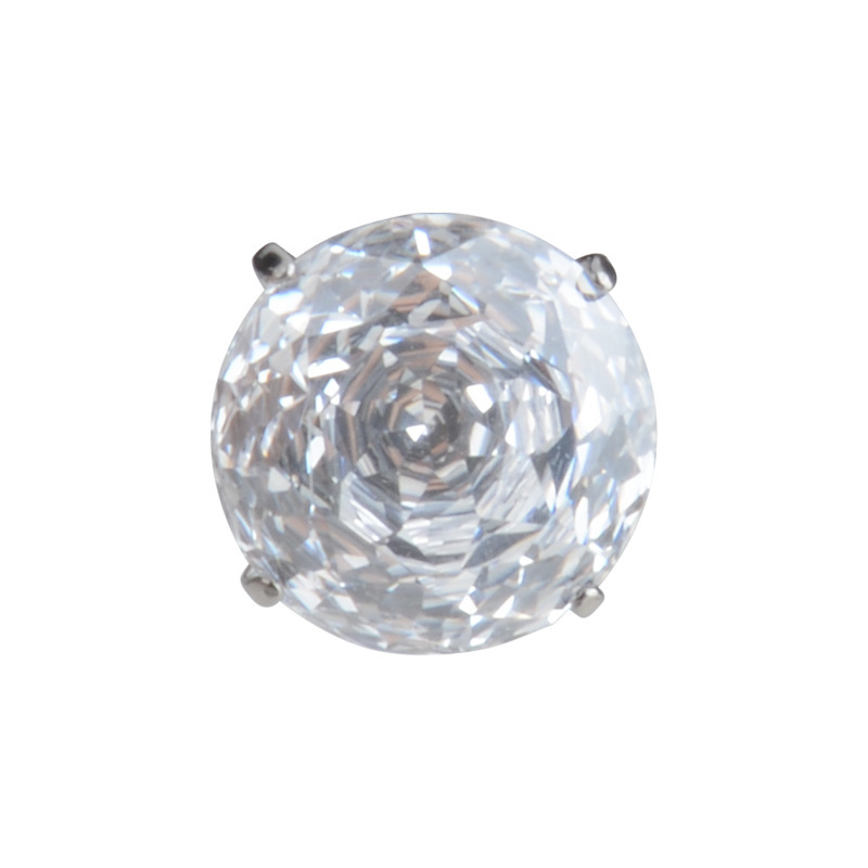 Millennium Rose Titanium Alloy Ear Lip Nose Belly Button Piercing Jewelry Accessories Cut Zirconia Geometric Pattern Unisex
