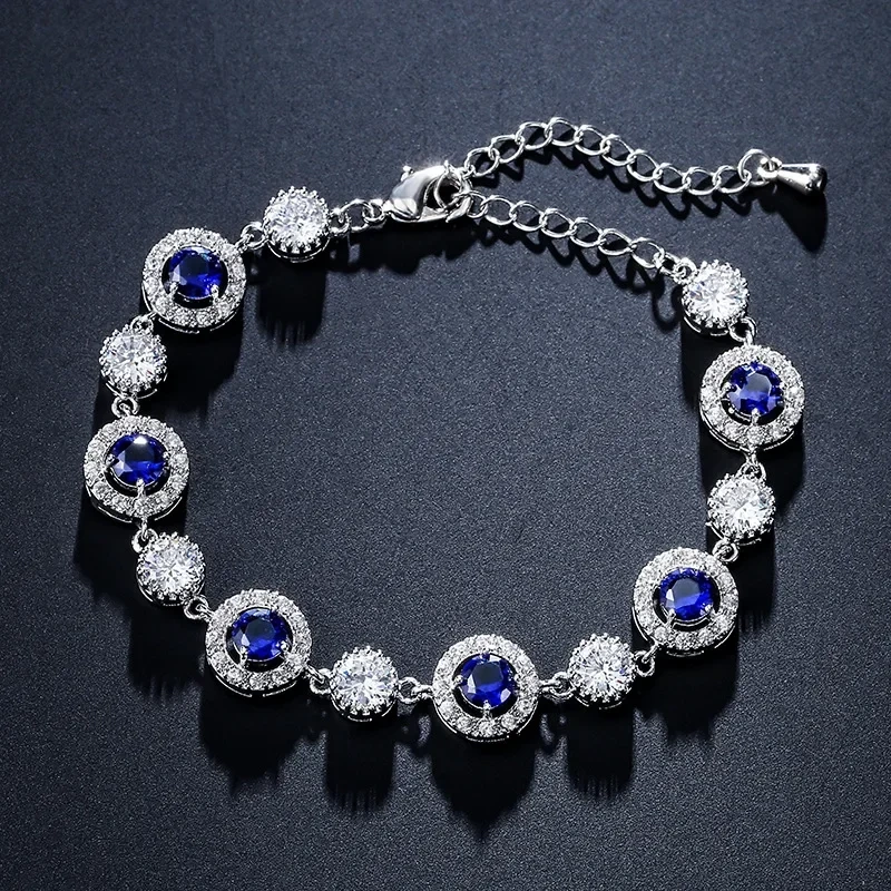 Adjustable RAKOL Fashion Crystal Zirconia Bracelet Women's Personalized Fairy Tale Evening Gown Ball Accessories Bohemian Style