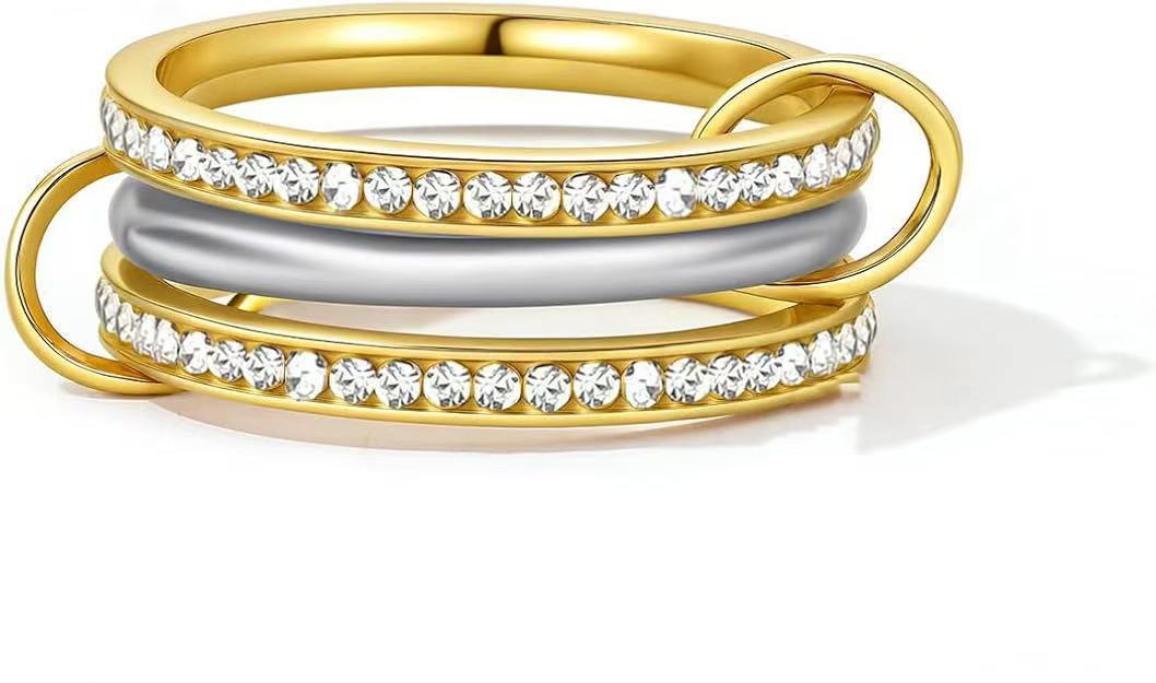 Wholesale Jewelry Classic Style Geometric 304 Stainless Steel Plating Rings