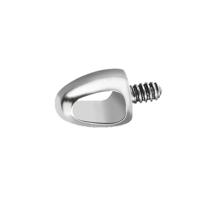 Titanium Alloy Bullet Head Internal Thread Piercing Ear Bone Stud Eyebrow Stud Lip Stud Accessories Geometric Pattern Simple Style Pack Of 10 Unisex