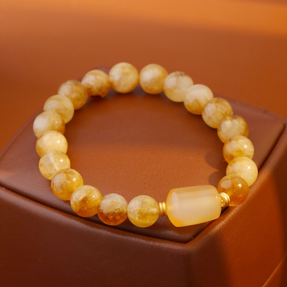 Elegant Chinese Style Women's Bracelet Sand Gold Beads Versatile High Aesthetic Value Lightweight Luxury Unique Accessories