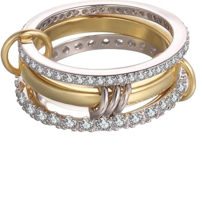 Wholesale Jewelry Classic Style Geometric 304 Stainless Steel Plating Rings