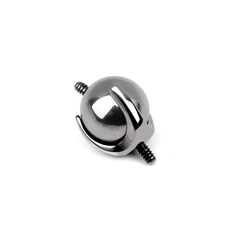Titanium Alloy F136 Double-Sided Mobile Adapter Ear Bone Stud Ear Bridge Titanium Connector Piercing Jewelry Accessories Geometric Pattern Ear Cartilage Ring And Stud