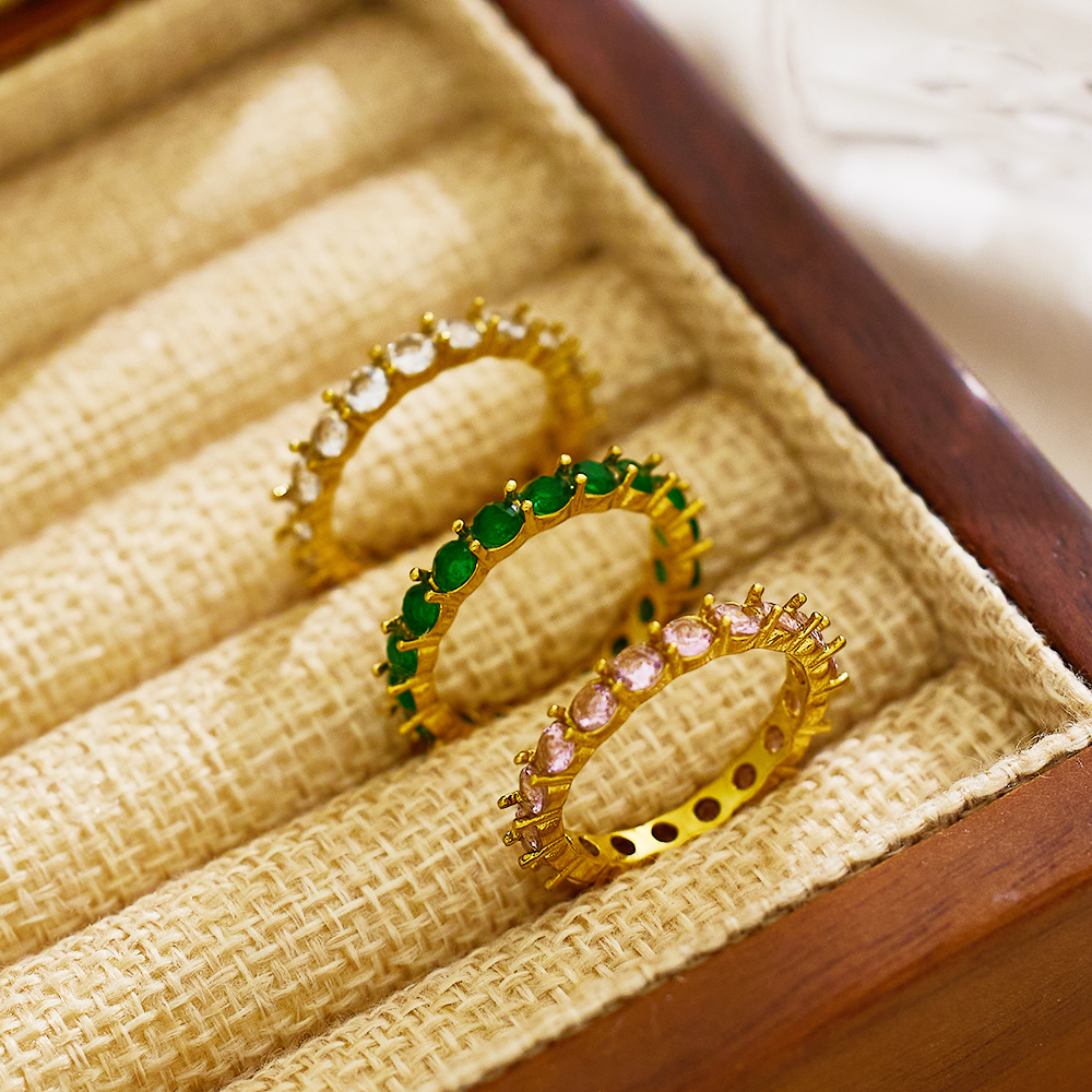 Real Gold Plated Paw 304 Stainless Steel Classical Luxurious IG Style Waterproof Non Tarnish Rings