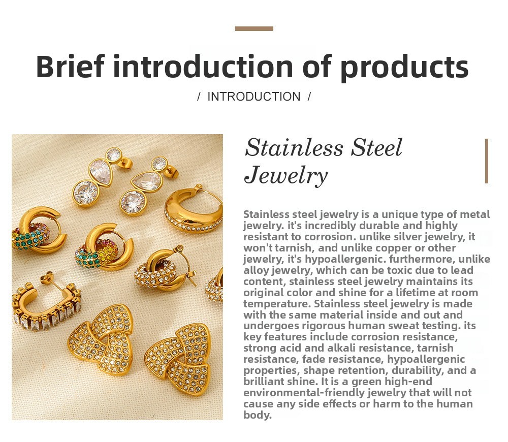 Gold Plated Zircon Leaf Branch Pendant Women Bracelet Stainless Steel Waterproof Jewelry Accessories