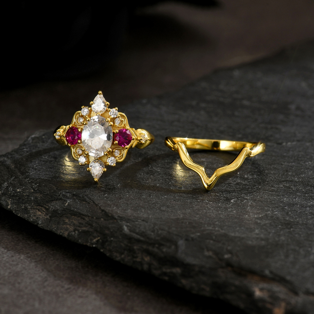 1 Piece Palace Retro Luxurious Exquisite Women's Ring Suitable For Vintage Theme Banquets High-end Art Exhibitions Wearable Jewelry