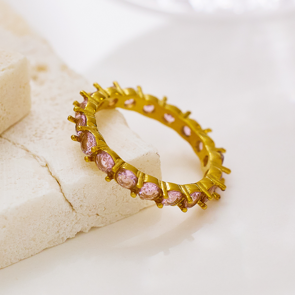 Real Gold Plated Paw 304 Stainless Steel Classical Luxurious IG Style Waterproof Non Tarnish Rings