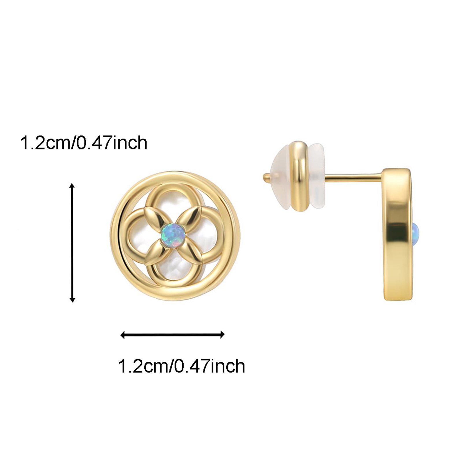 Elegant Geometric Round Earrings For Women Creative Simple Wedding Copper Alloy Material Princess Style Jewelry Accessories