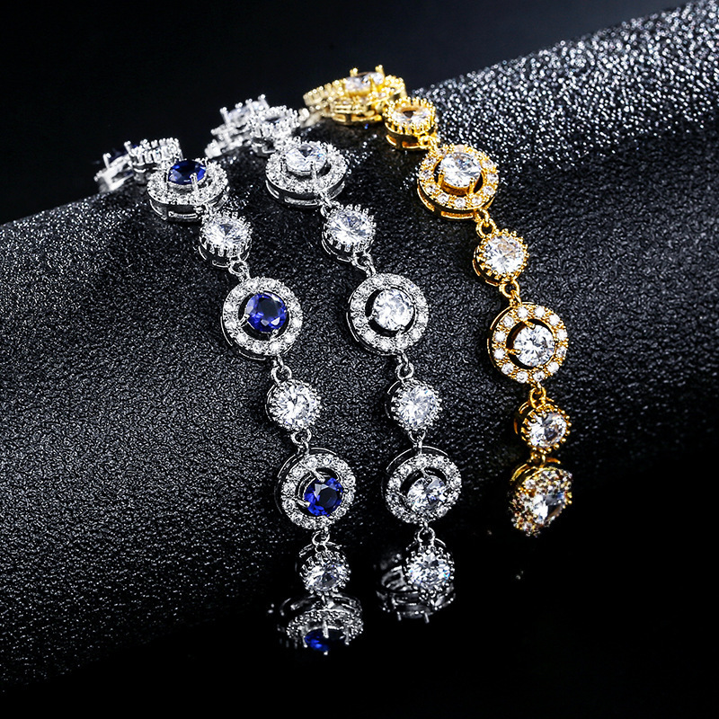 Adjustable RAKOL Fashion Crystal Zirconia Bracelet Women's Personalized Fairy Tale Evening Gown Ball Accessories Bohemian Style