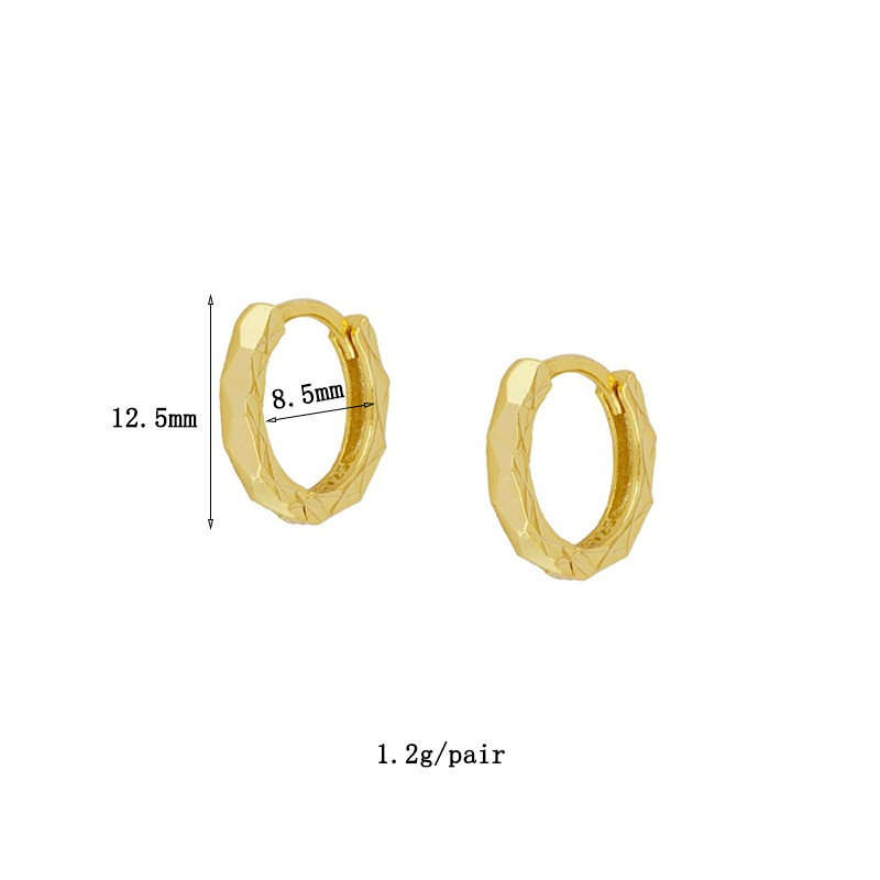 Zirconia Stud Earrings Set For Women 7-Piece Multifunctional Jewelry Accessories Geometric Pattern 24K Gold Plated