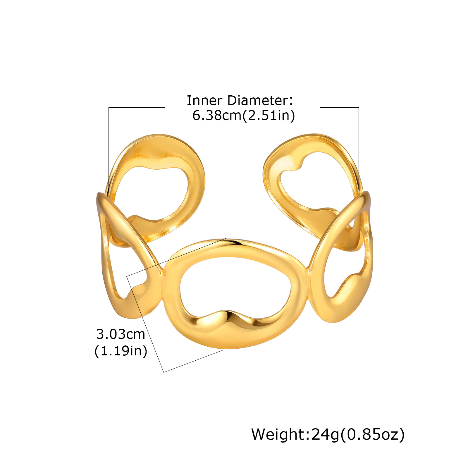 Water Plated Imitation Gold 304 Stainless Steel Vintage Bohemian Style (Floral Print) Open Bracelet Matching Scarf Fashion Elegant Women's Accessories