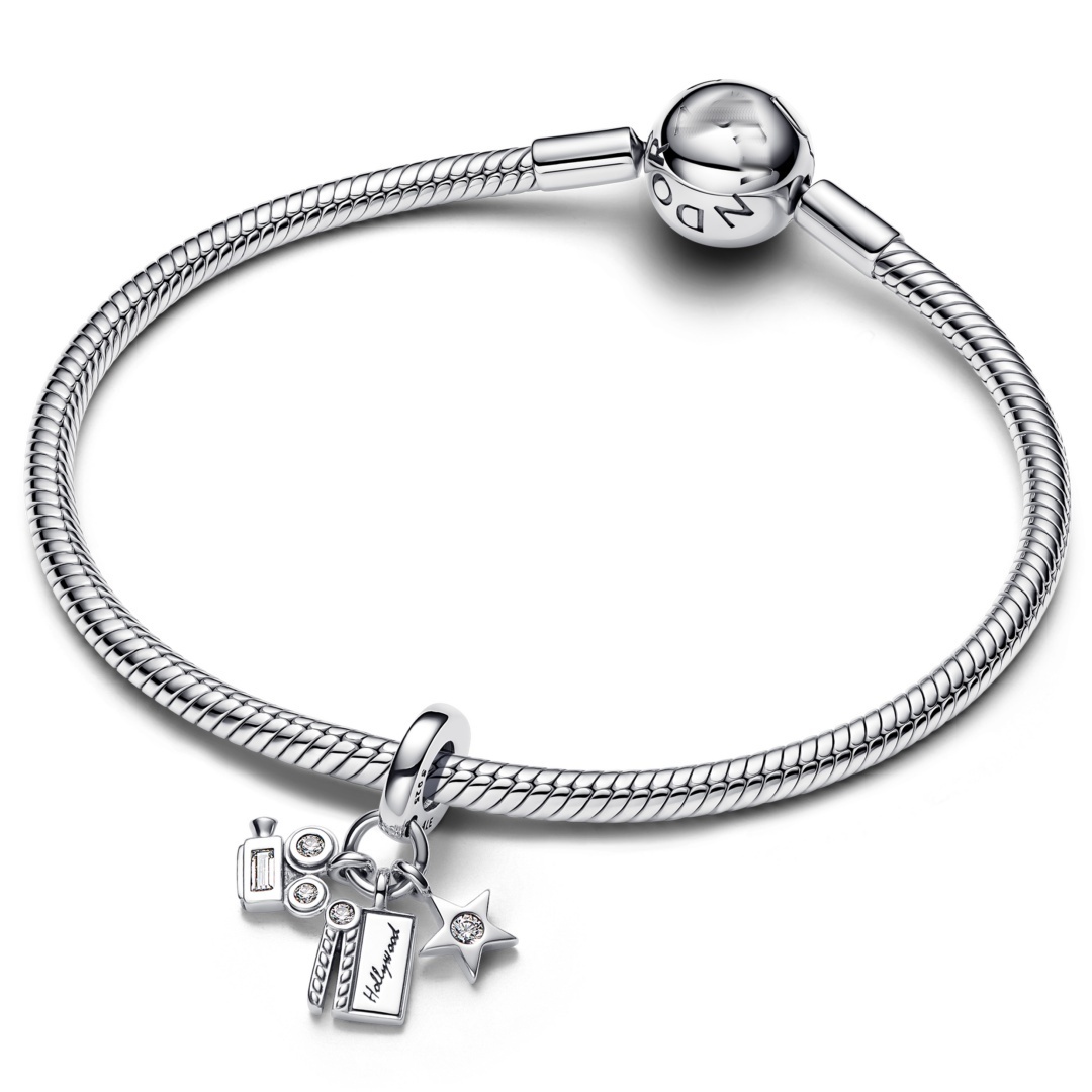 Sweet Silver Plated Pendant Open Hand Bracelet Couple Fashion Accessories Suitable For Birthday Party Date Holiday New Model