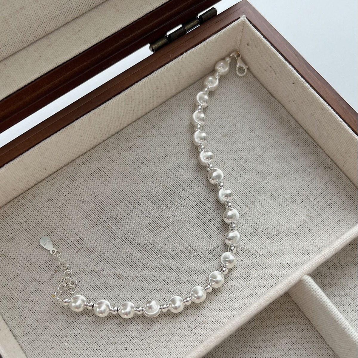 New S925 Pure Silver Cat Eye Bracelet Women's Ins Unique Design Cold Style High Quality Doll And Zodiac Patterns