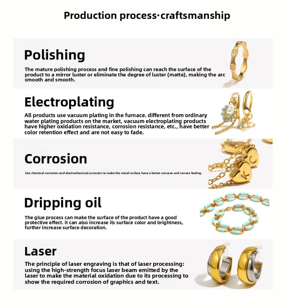 Stainless Steel Bracelet Vacuum Plated 18K Gold Minimalist Three Rings Mixed Color Women Jewelry Accessories