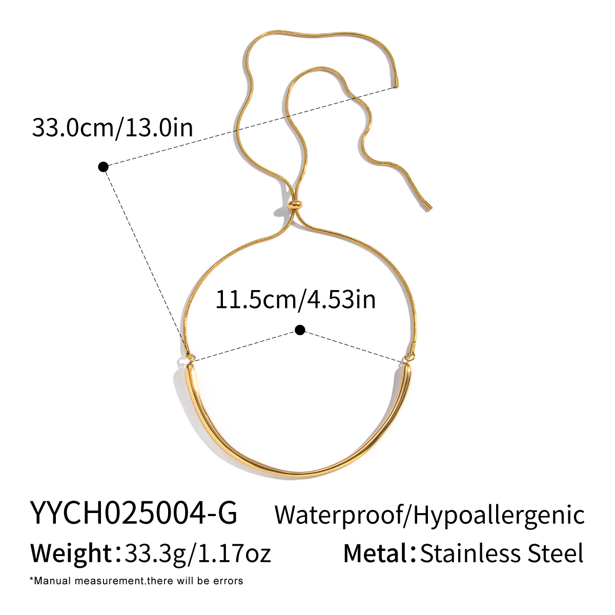 Geometric Ring Necklace Polished Handmade Simple Elegant Luxury Feelings Accessories Jewelry Stainless Steel Gold Plated