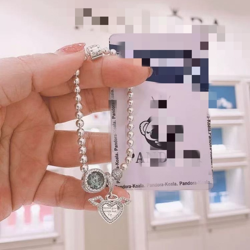 Pink Heart Bracelet Silver Gift Fashion Luxury Elegant Romantic Sweet Simple Style Birthday Date Hot Pendant