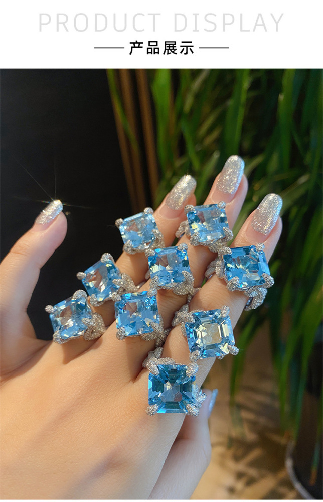 Wholesale Jewelry Ethnic Style Geometric Copper Artificial Gemstones Diamond