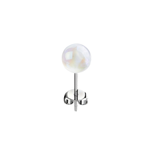 Fashion Starry Sky Mabe Imitation Natural Pearl Earrings For Women Elegant Affordable Luxurious Versatile Titanium Alloy Geometric Pattern Ear Soft Cartilage Ring And Stud Earrings Artificial Pearl