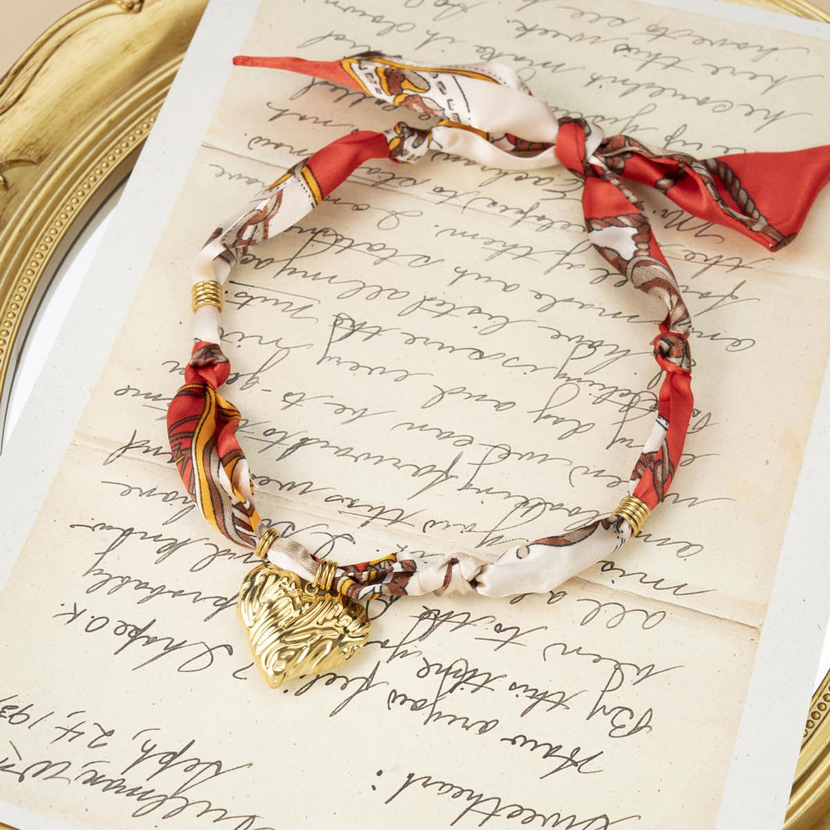 Heart-shaped Pendant Scarf Necklace Turtle Crab Collarbone Chain Festival Women's Copper Pendant Jewelry Chain
