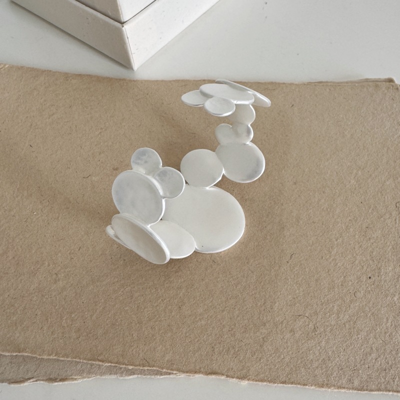 Fashionable Versatile Round Burnished Bracelet Ring Set For Women Irregular Design Luxury Minimalist Hand Jewelry Accessories