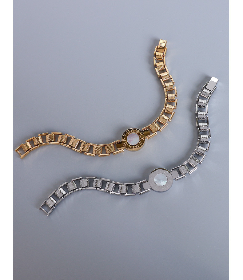 PVD Coated Real Gold Plated 18K Gold Geometric 304 Stainless Steel Fashion Waterproof Non Tarnish 304 Stainless Steel Bracelets