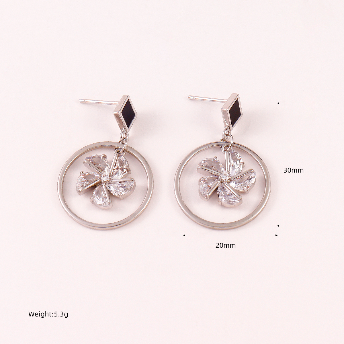 1 Pair Classic Style Geometric Copper Drop Earrings