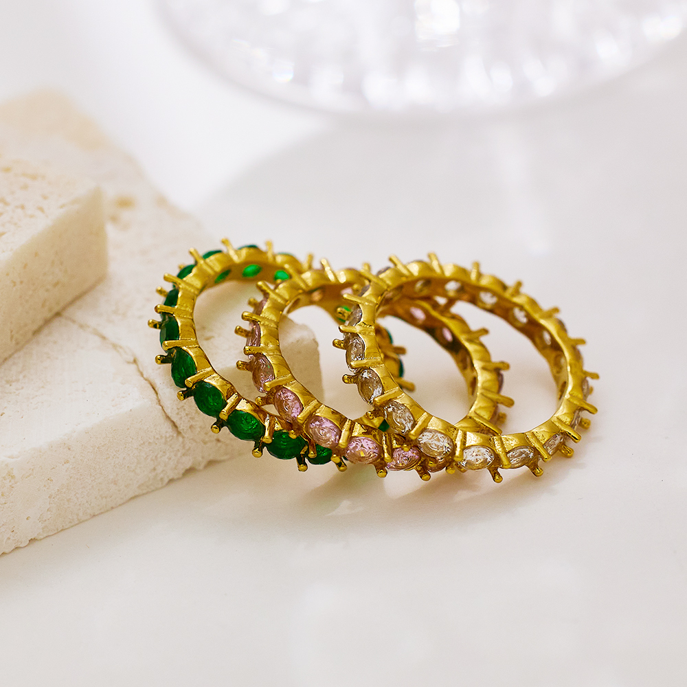 Real Gold Plated Paw 304 Stainless Steel Classical Luxurious IG Style Waterproof Non Tarnish Rings