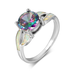 Platinum Color Zirconium Opal