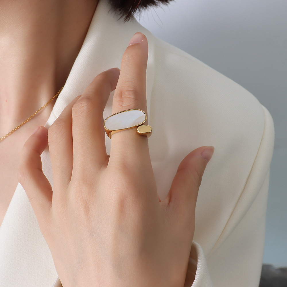 PVD Coated Real Gold Plated 18K Gold Geometric 304 Stainless Steel Fashion Waterproof Non Tarnish