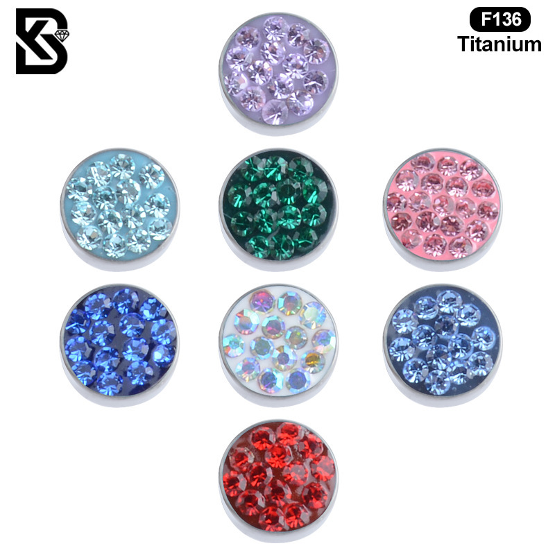 Titanium Alloy Earring Accessories Shiny Starburst DIY Piercing Jewelry Ear Bone Stud Unisex Geometric Pattern Simple Style Diamond