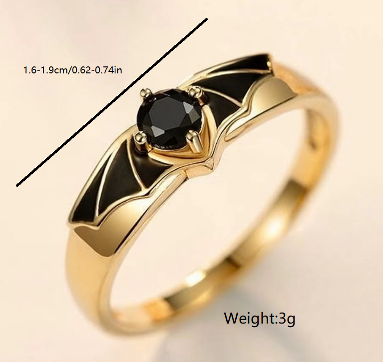 1 Pair Sweet Romantic Mysterious Cool Creative Couple Rings Suitable For Dating Engagement Wedding Occasions Jewelry