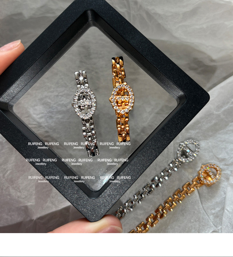 Geometric Brass Elegant Rings Bracelets
