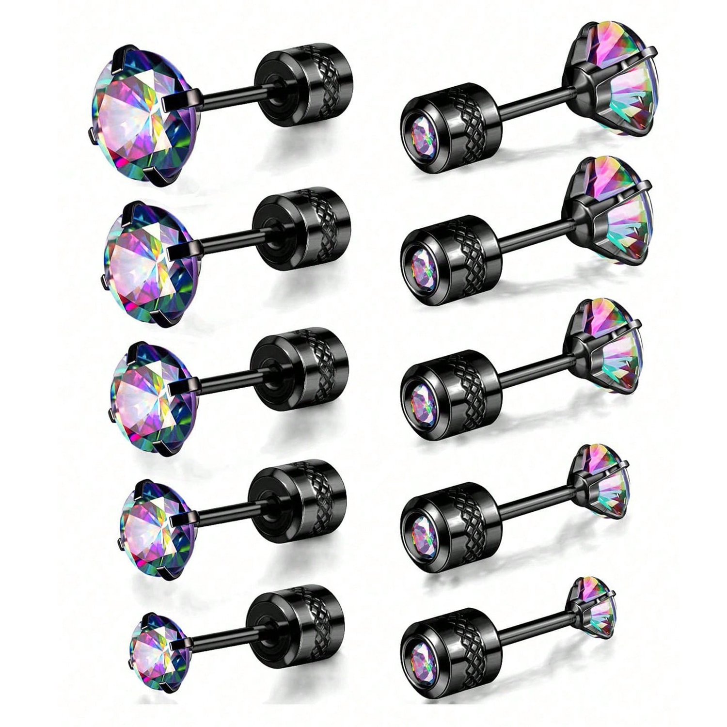 Real Gold Plated Geometric 304 Stainless Steel Basic Modern Style Classic Style Waterproof Non Tarnish Ear Studs