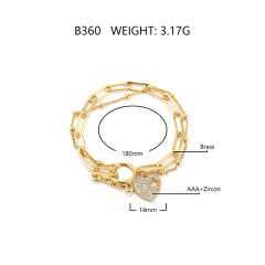 18K White Stone
