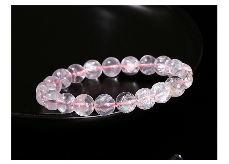 JD Jewelry Natural Pink Aries Seven-Color Starlight Crystal Bracelet Fashion High-End Round Bead Accessories For Women
